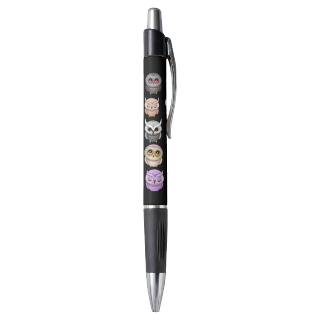 Cute Little Owls Illustrations Pen (Bottom (Vertical))