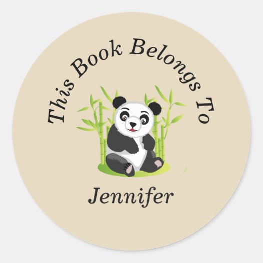 Cute Little Panda Back to School