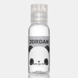 Cute Little Panda Bear with Personalized Name Hand Sanitizer