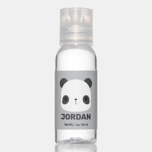 Cute Little Panda Bear with Personalized Name Hand Sanitizer