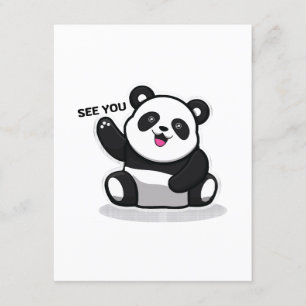 cute little panda enclosure card