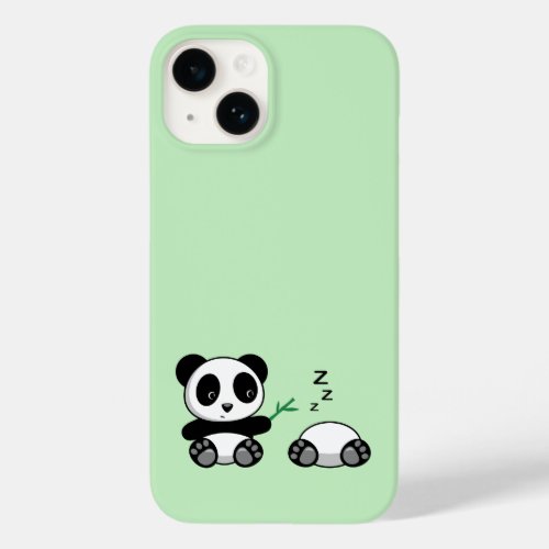 Cute Little Pandas on Green Case_Mate iPhone 14 Case