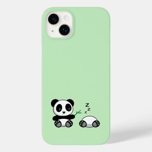 Cute Little Pandas on Green Case_Mate iPhone 14 Plus Case