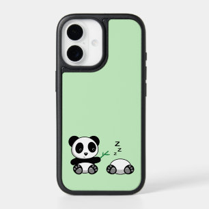 Cute Little Pandas on Green iPhone 17 Case
