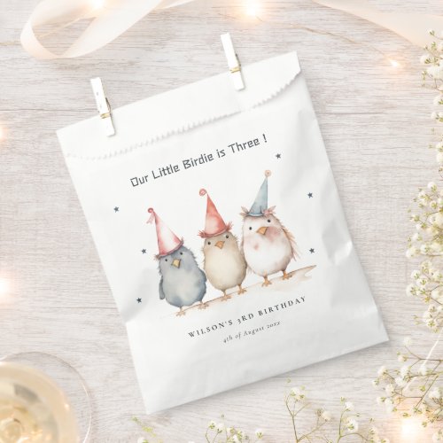 Cute Little Party Birds Any Age Kids Birthday Favor Bag