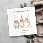Cute Little Party Birds Any Age Kids Birthday Napkins<br><div class="desc">If you need any further customisation please feel free to message me on yellowfebstudio@gmail.com.</div>