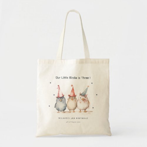 Cute Little Party Birds Any Age Kids Birthday Tote Bag