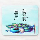 Cute Little Peacock Baby Shower Custom