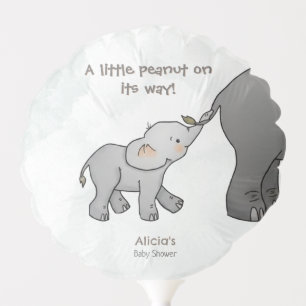 Cute Little Peanut On its Way Baby Shower Balloon