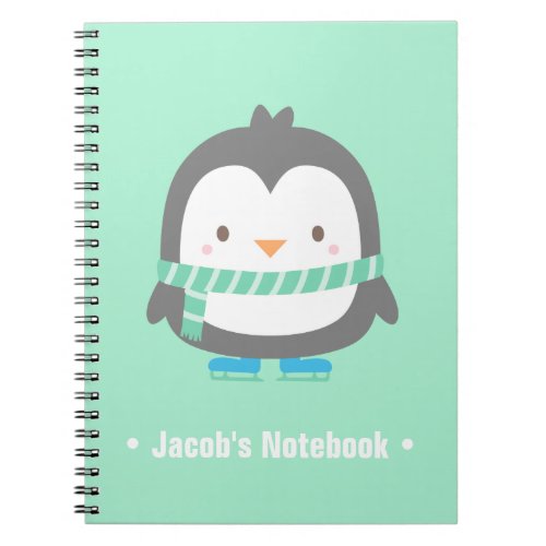 Cute Little Penguin Christmas For Kids Notebook