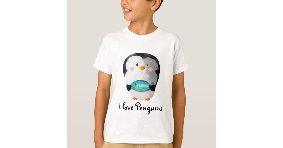 I Love Penguins T Shirt - Cute Penguin Shirt T-Shirt