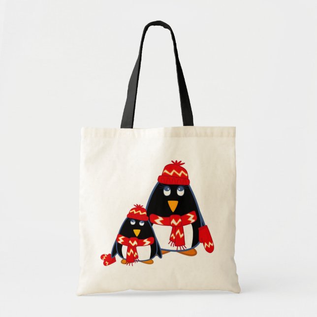 Cute Little Penguins. Christmas Gift  Tote Bag (Front)