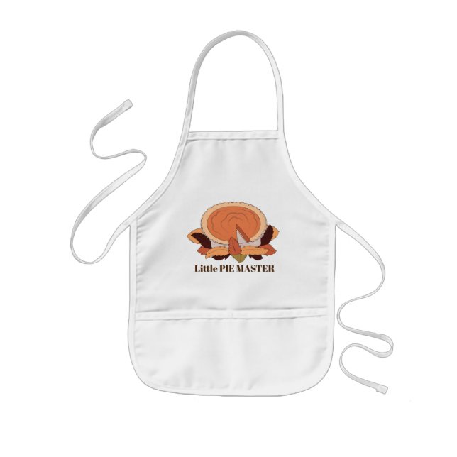 Cute little pie master Fall Seasonal pumpkin Kids' Apron (Front)