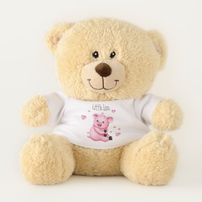 Cute little pig teddy bear (Front)