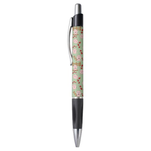 Cute Little Piggies and Hearts Pattern Print Pen