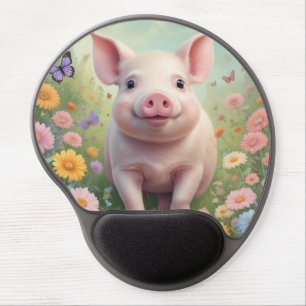Cute Little Piggy Gel Mousepad