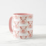 Cute Little Piglet Pink Pink Pigs Farm Country Mug