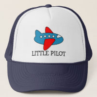 Cute little pilot airplane trucker hat for kids