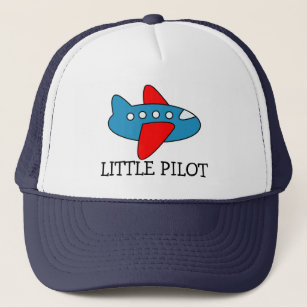Cute little pilot airplane trucker hat for kids