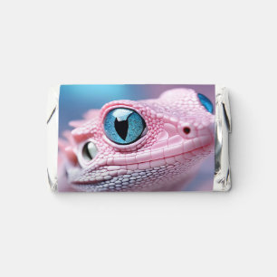 Cute Little Pink Lizard with Big Blue Eyes Hershey's Miniatures
