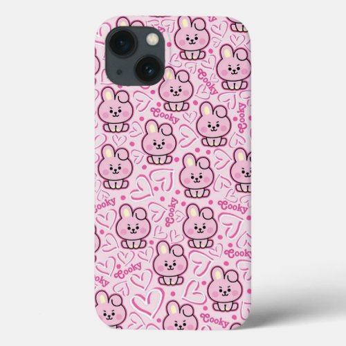 cute little pink rabbits  iPhone 13 case