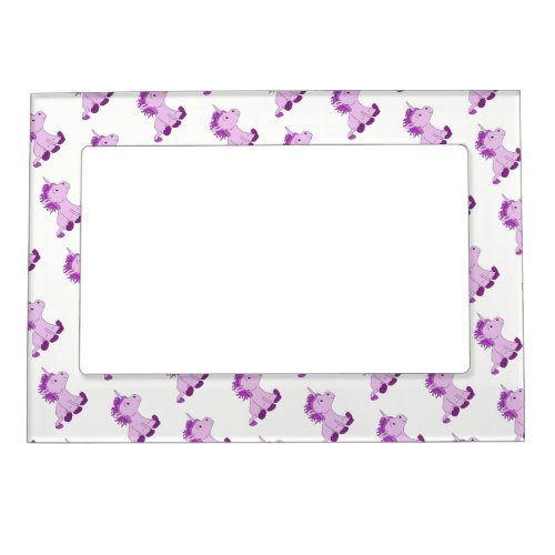 Cute Little Pink Unicorns Magnetic Picture Frame