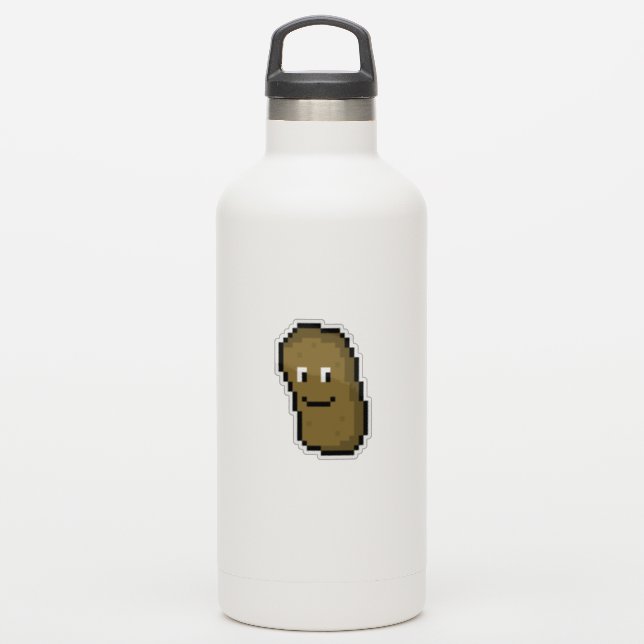 Cute Little Pixelart Potato Sticker (Waterbottle)