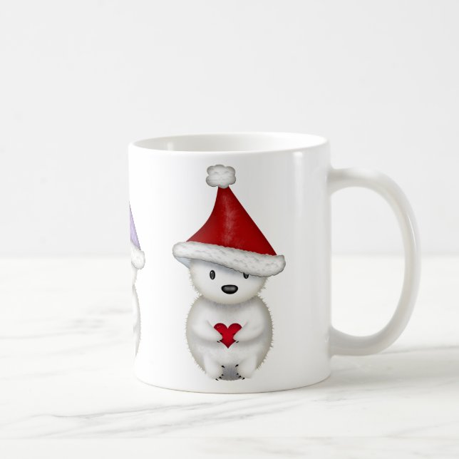 Cute Little Polar Bears Christmas Mug (Right)