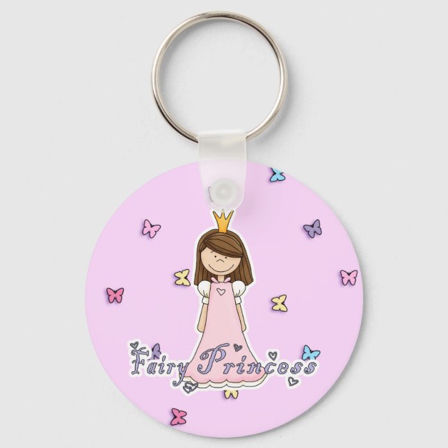 Cute Little Pretty Fairy Princess Keychain (Front)