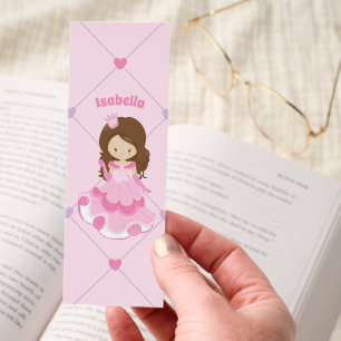 Cute Little Princess Girl Personalized Bookmarks