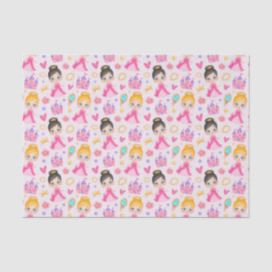 Cute Little Princess in Pink Dress  Tissue Paper