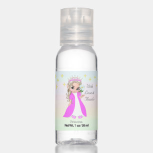 Cute Little Princess on Pastel Colors Hand Saniti Hand Sanitizer