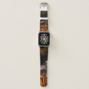 Cute little pug apple watch band