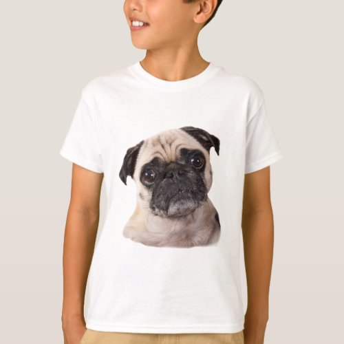 cute little pug dog T_Shirt