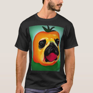 Cute Little Pug Fruit T-Shirt