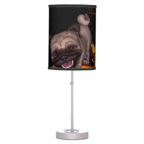 Cute little pug table lamp