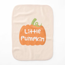 Cute Little Pumpkin Autumn Baby Burp Cloth Cute Little Pumpkin Autumn Baby Burp Cloth