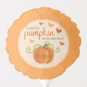 Cute Little Pumpkin Baby Shower Balloon