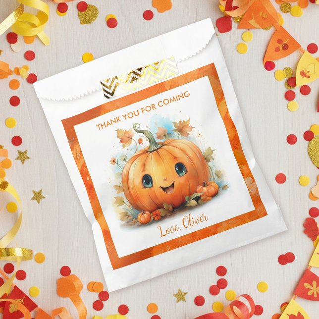 Cute Little Pumpkin Birthday Favor Bag (Creator Uploaded)