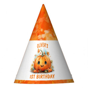 Cute Little Pumpkin Birthday Party Hat