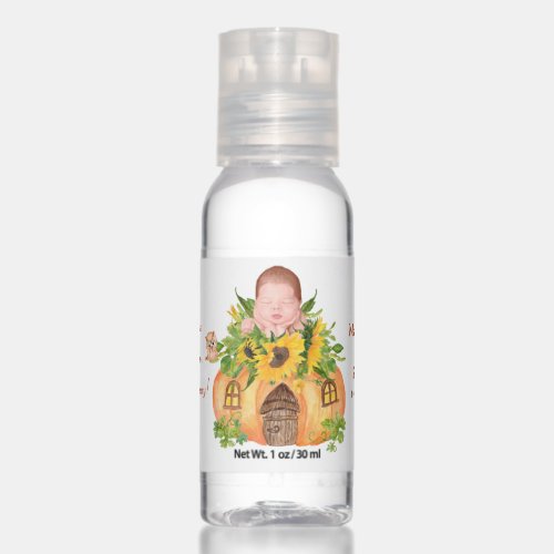 Cute Little Pumpkin Couples Baby Shower Hand Sanitizer