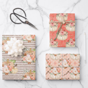 Cute Little Pumpkin Gifts Wrapping Paper Sheets