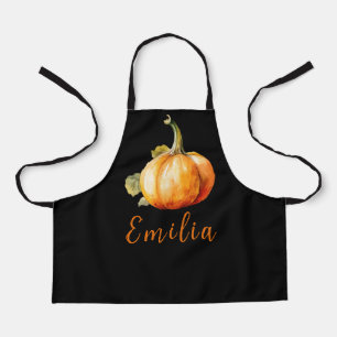 Cute Little Pumpkin Kids name  Apron
