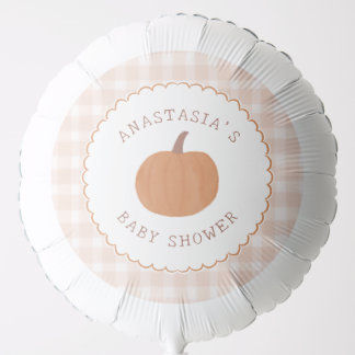 Cute Little Pumpkin on the Way Baby Shower Balloon