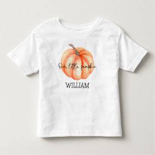 Cute Little Pumpkin Watercolor Baby Shower Toddler T-shirt