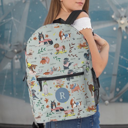 Cute Little Puppy Dog Pet Pattern Printed Backpack