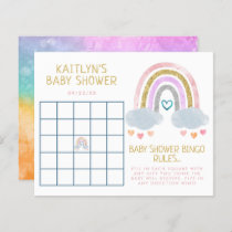 Cute Little Rainbow Baby Shower Bingo