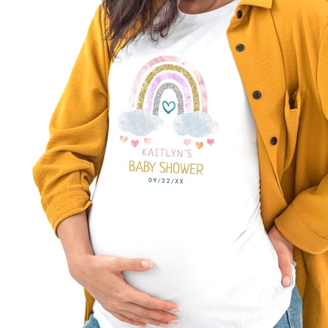 Cute Little Rainbow Baby Shower T-Shirt (Creator Uploaded)