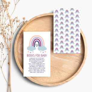 Cute Little Rainbow Books For Baby Enclosure Card
