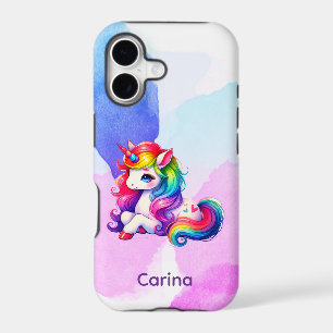 Cute Little Rainbow Unicorn iPhone 17 Case